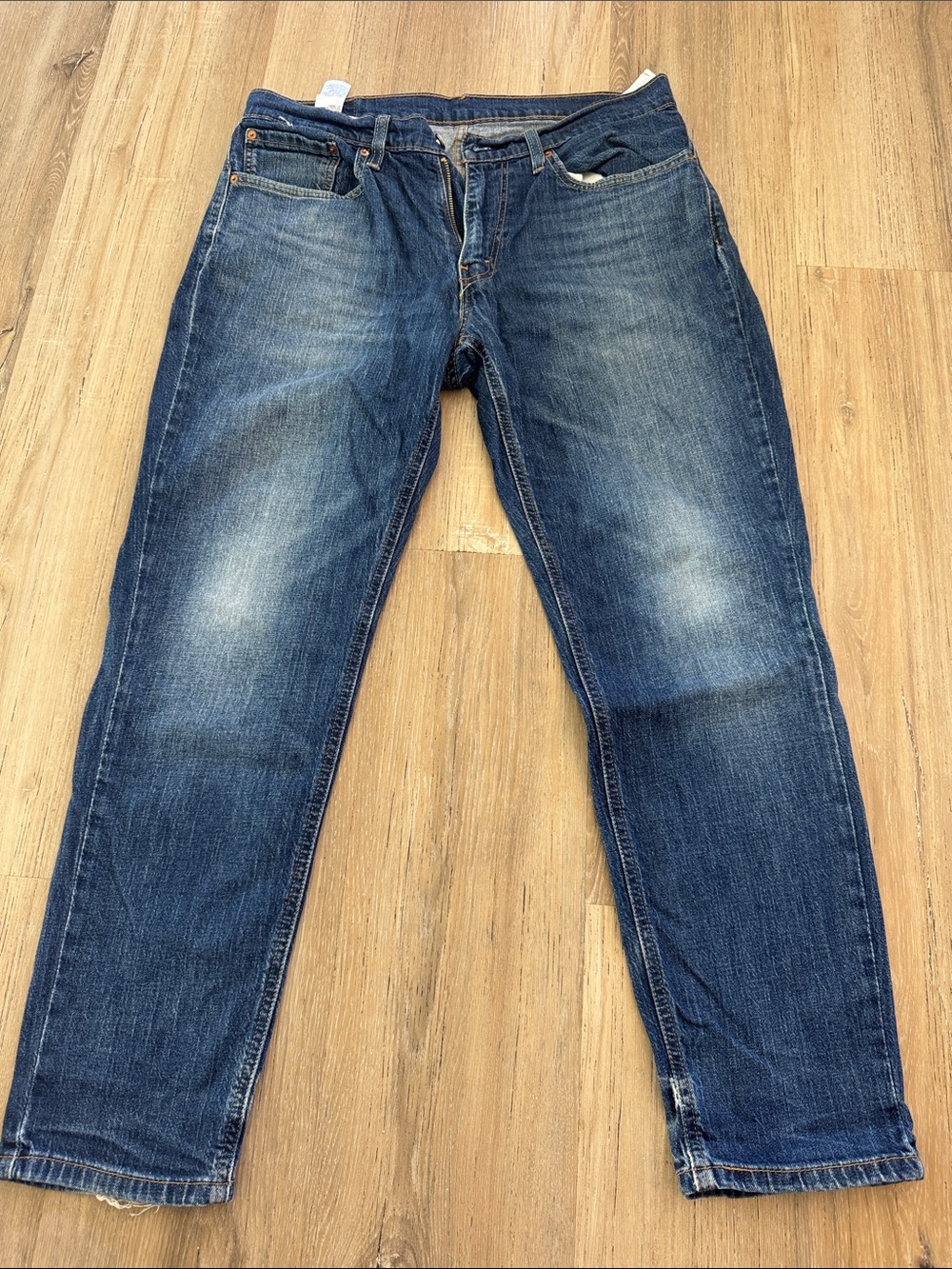 Levi 531 Blue Washed Straight-Leg Jeans